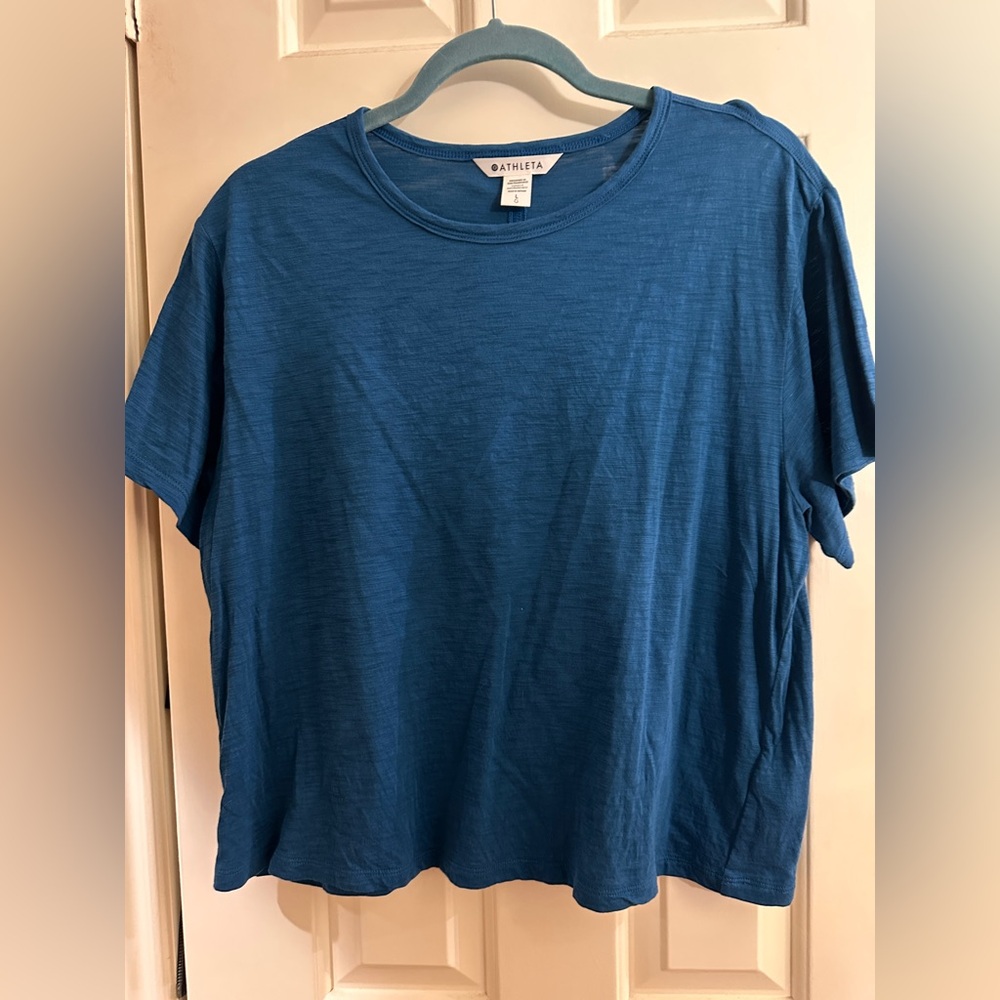Athleta Women's Teal Short Sleeve Tee